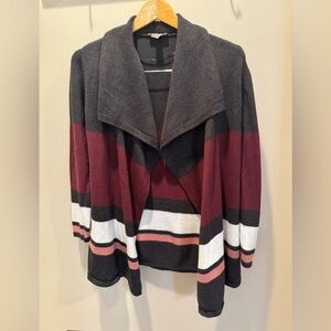 LOFT Multicolor Striped Cardigan